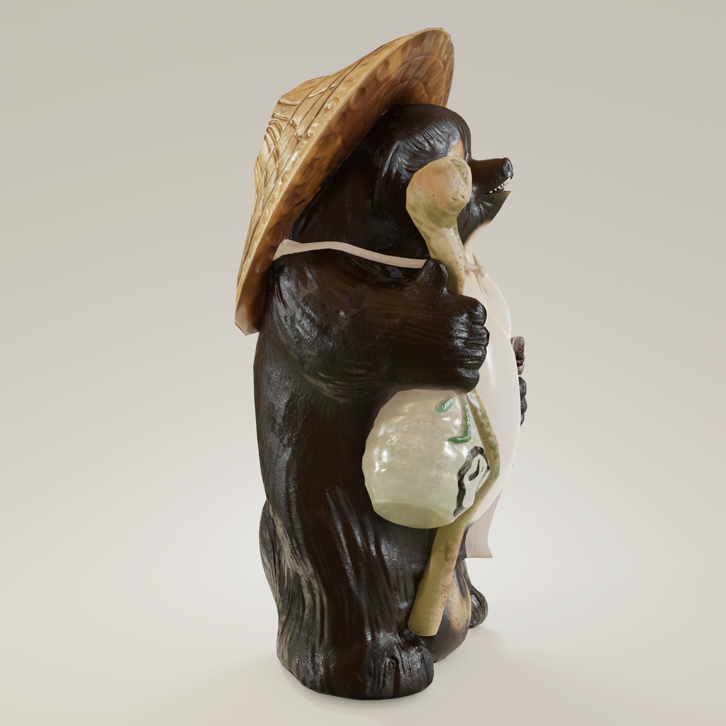 信楽焼たぬき 3Dモデル