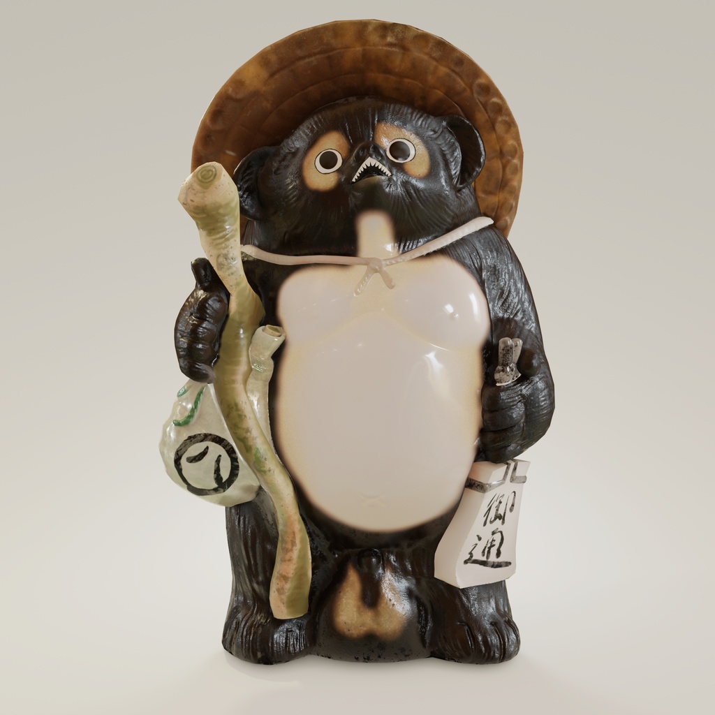 信楽焼たぬき 3Dモデル