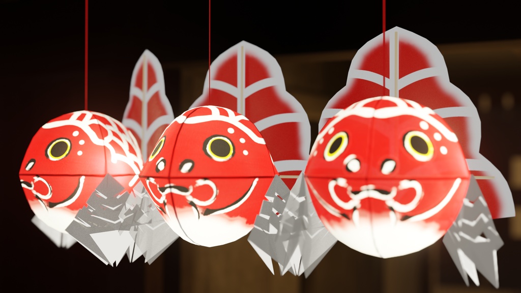 金魚ねぶた３Dモデル