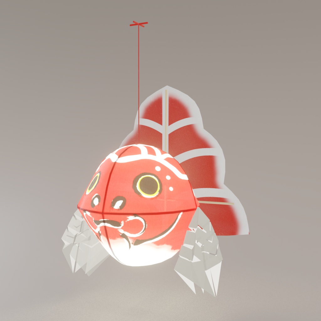 金魚ねぶた3Dモデル