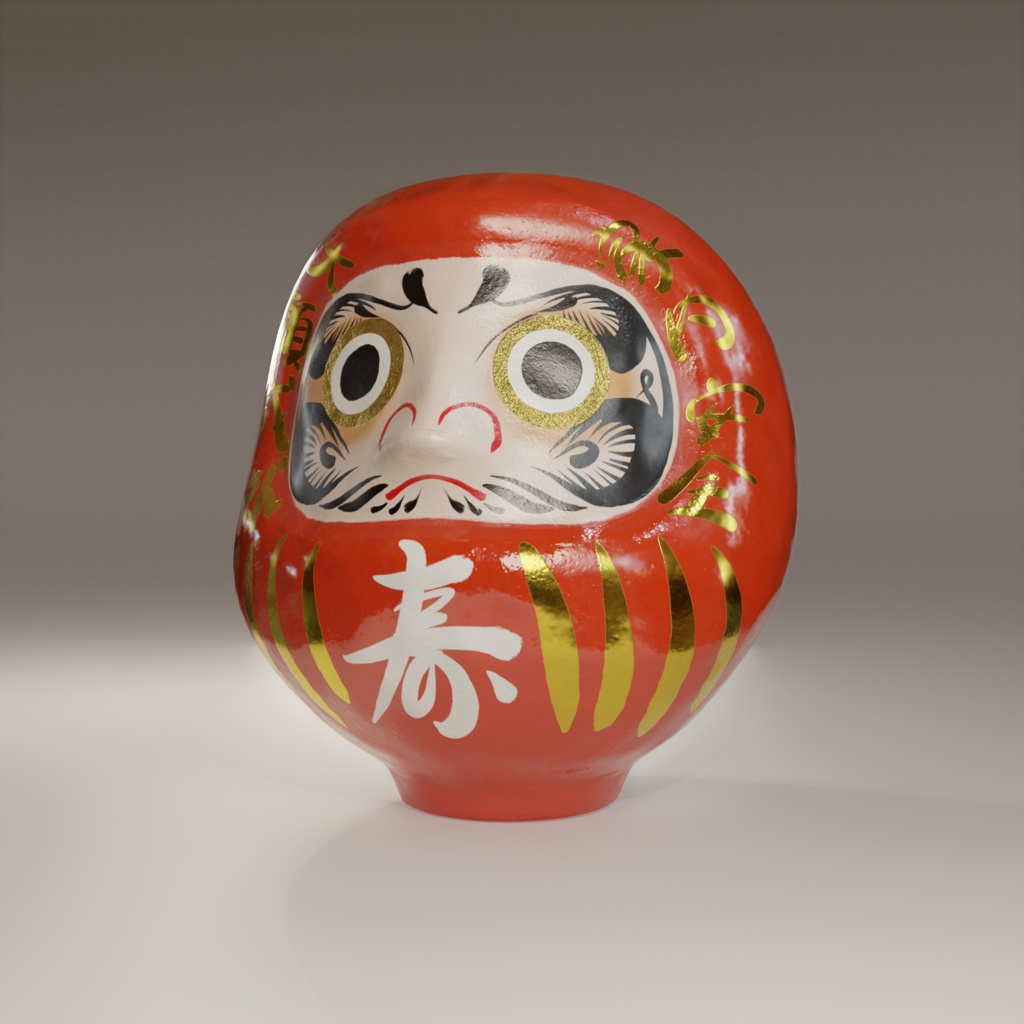 だるま 3Dモデル