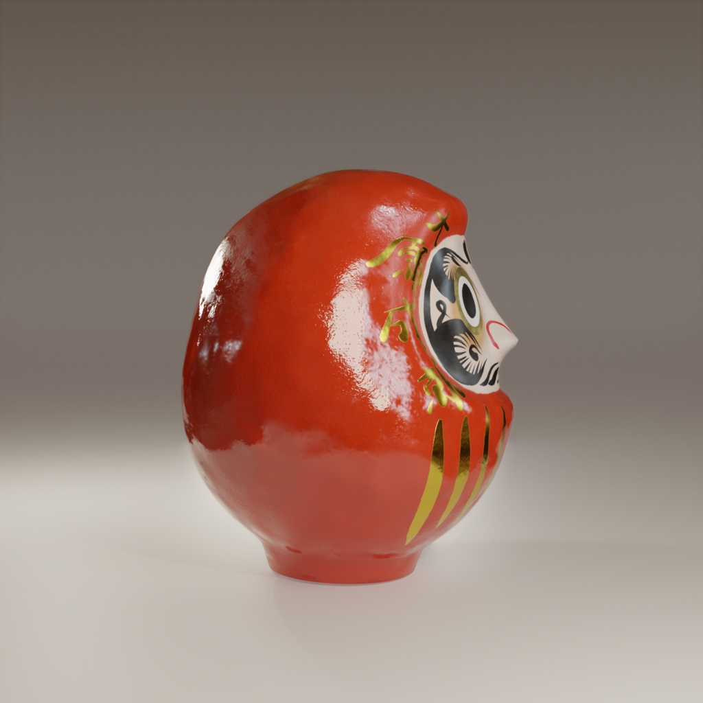 だるま 3Dモデル