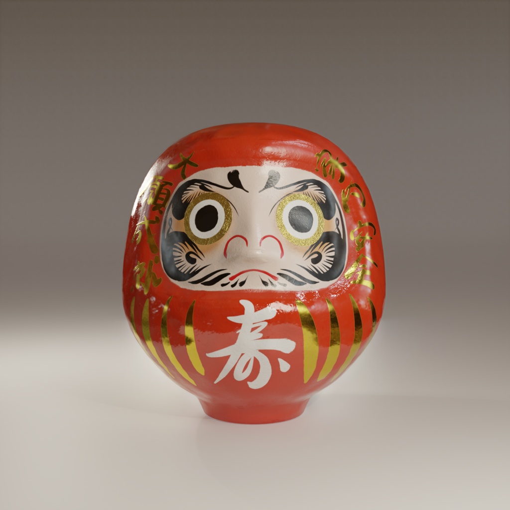 だるま 3Dモデル