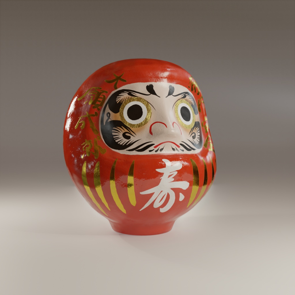 だるま 3Dモデル