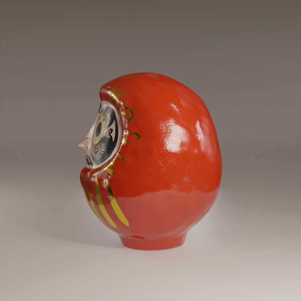 だるま 3Dモデル