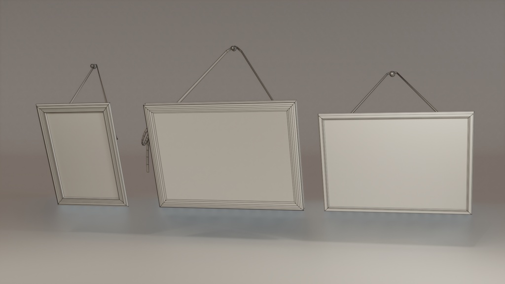 賞状 額 3Dモデル