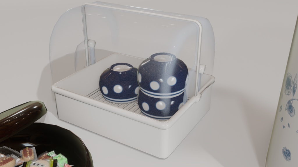 お茶菓子セット 3Dモデル