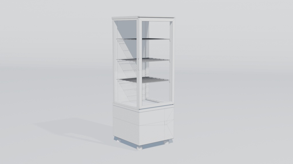 冷蔵ケース 3Dモデル