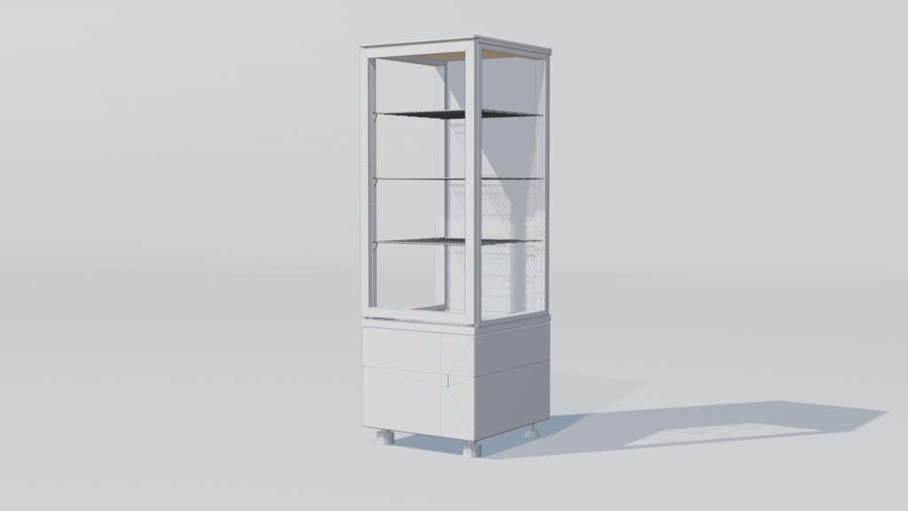 冷蔵ケース 3Dモデル