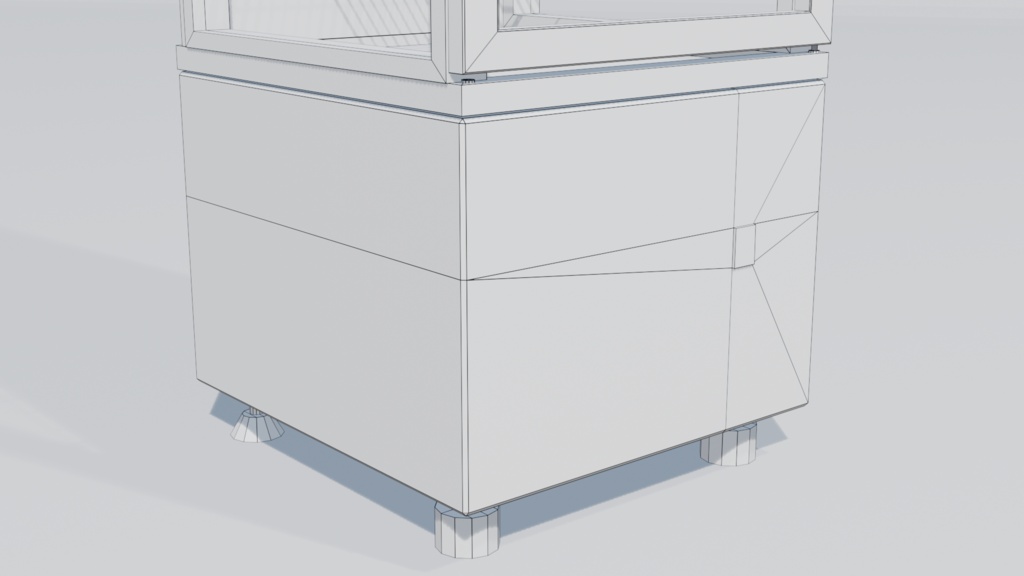 冷蔵ケース 3Dモデル