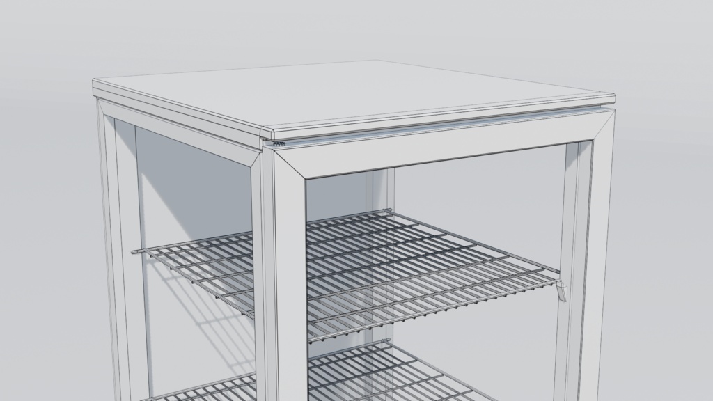 冷蔵ケース 3Dモデル
