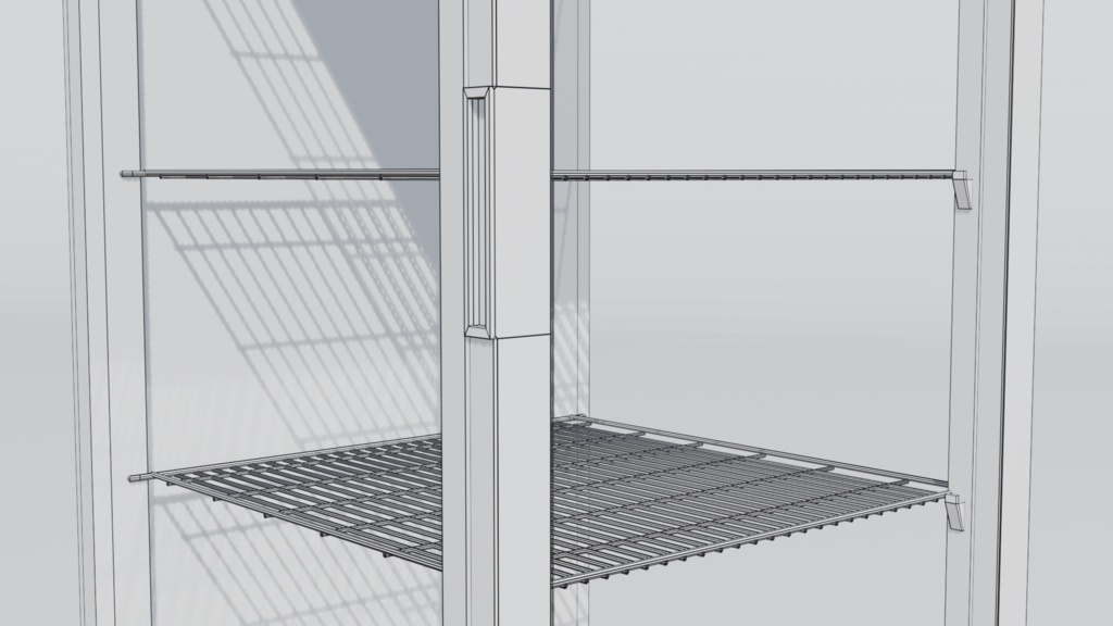 冷蔵ケース 3Dモデル