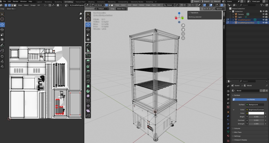 冷蔵ケース 3Dモデル