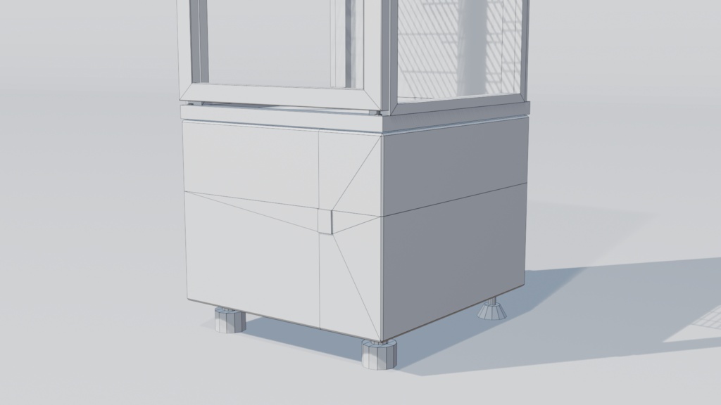 冷蔵ケース 3Dモデル