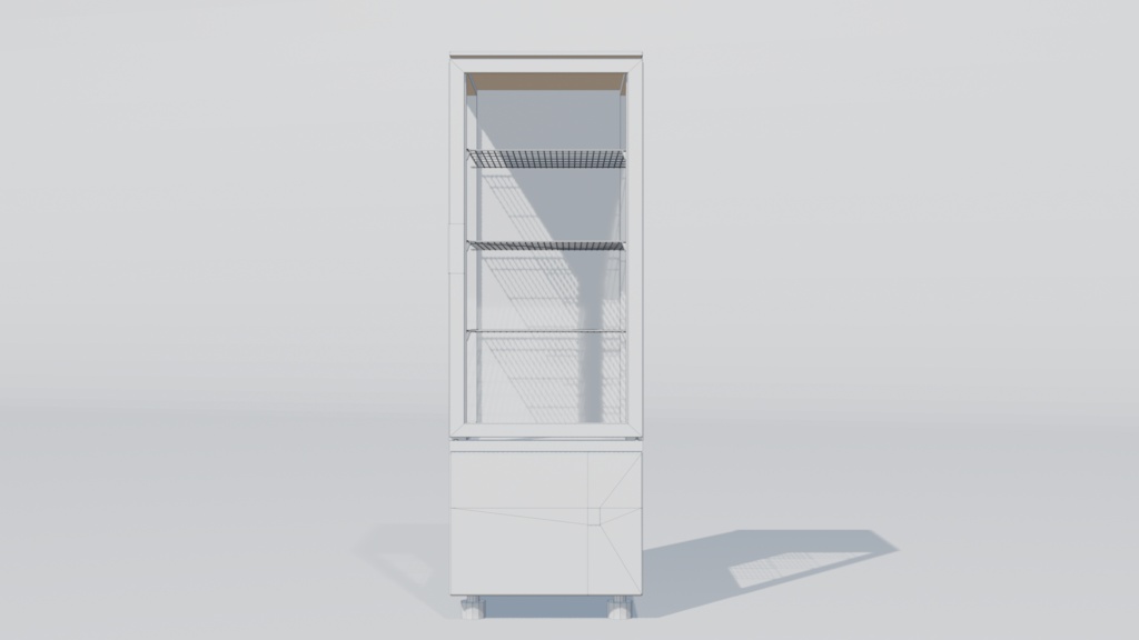 冷蔵ケース 3Dモデル