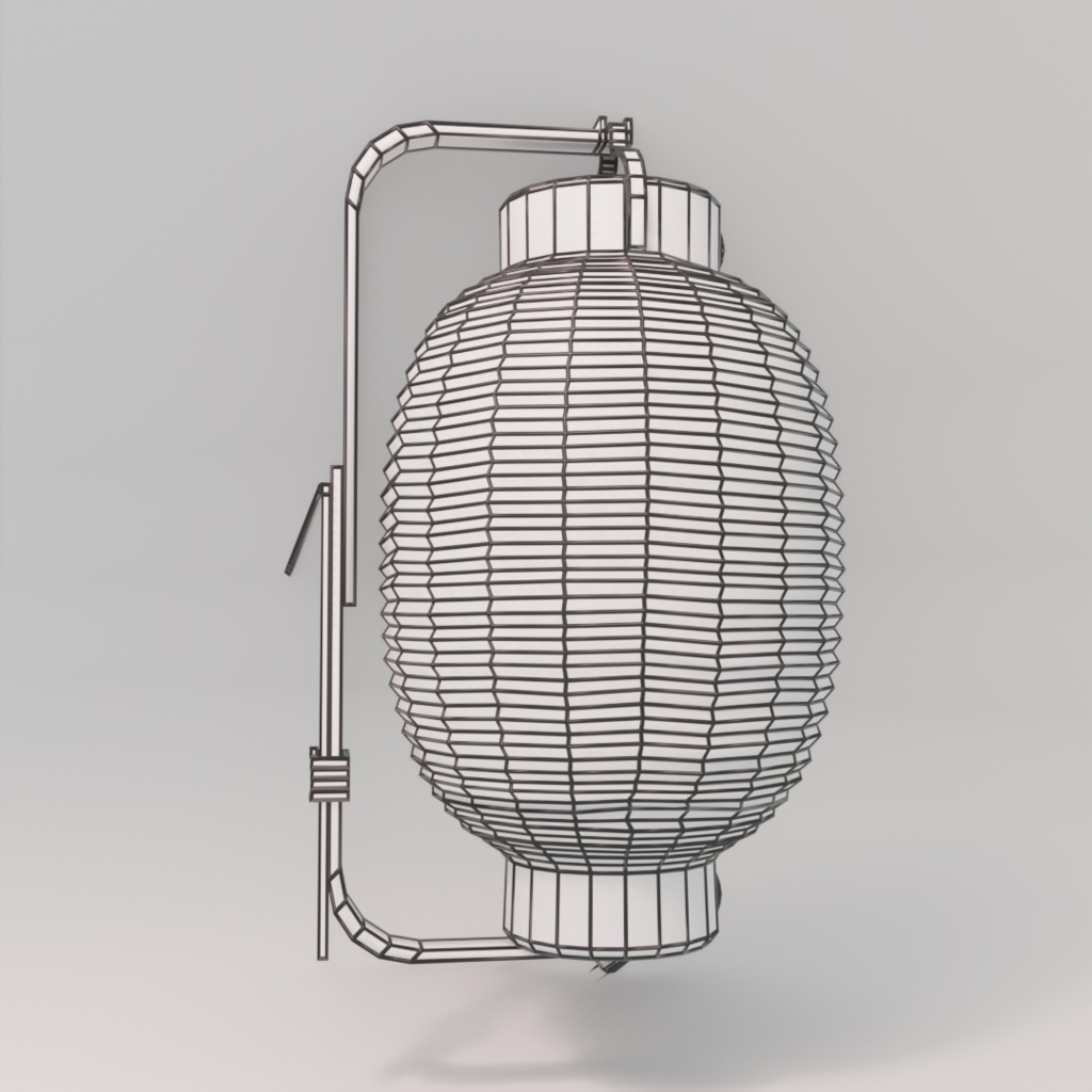 お土産提灯 3Dモデル