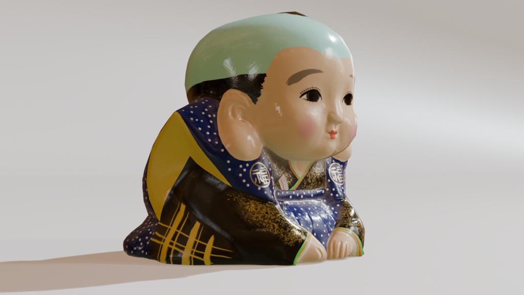 福助 3Dモデル