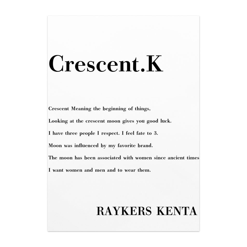 Crescent.K ポスター