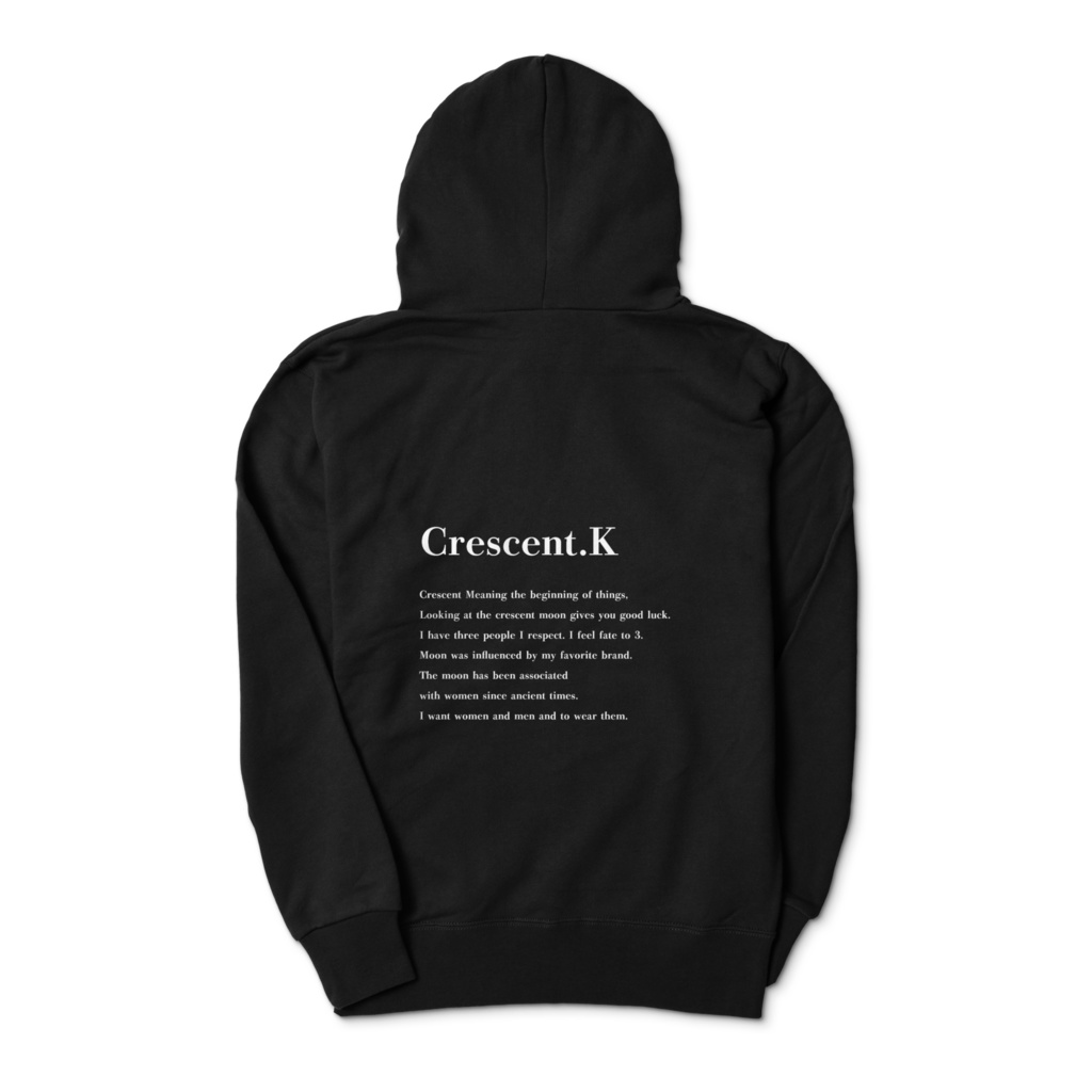 Crescent.K パーカー BLACK