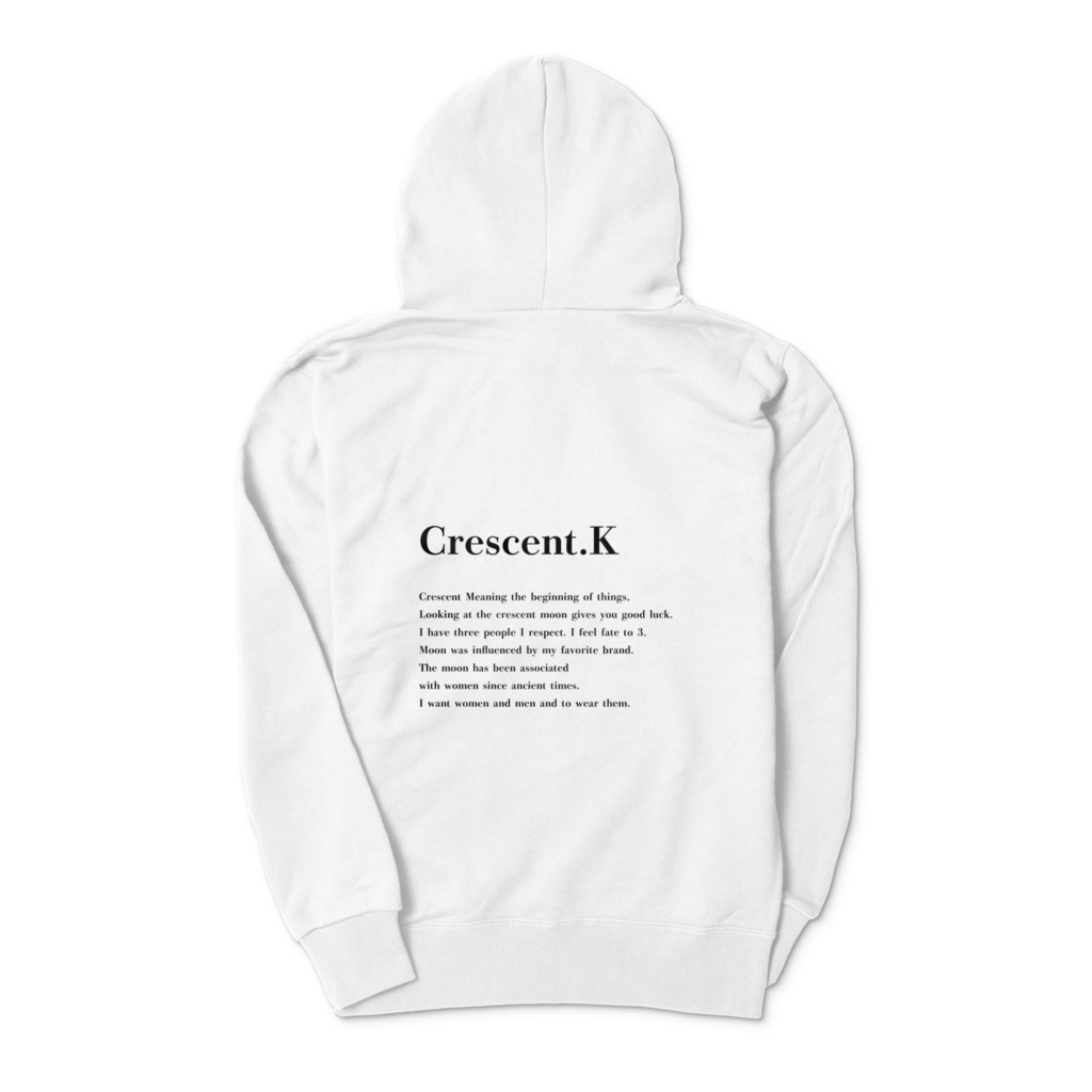 Crescent.K パーカー WHITE