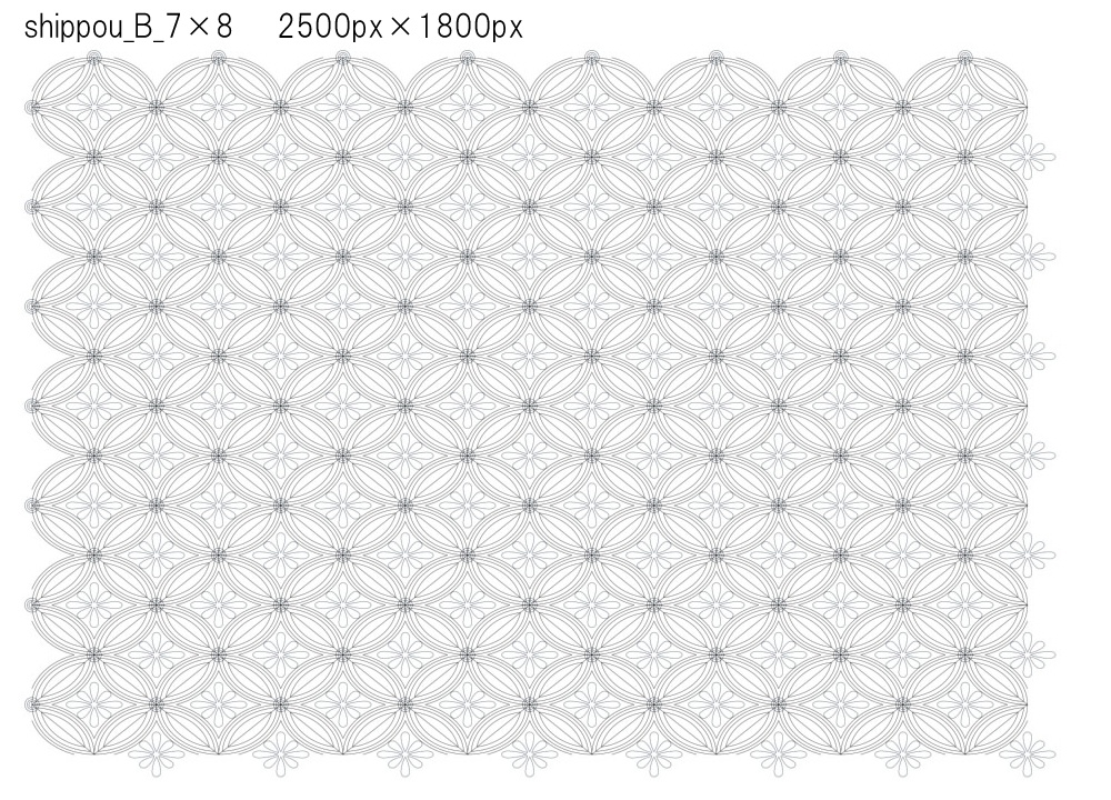 SAIクリスタ】七宝文様【ベクタ形式素材