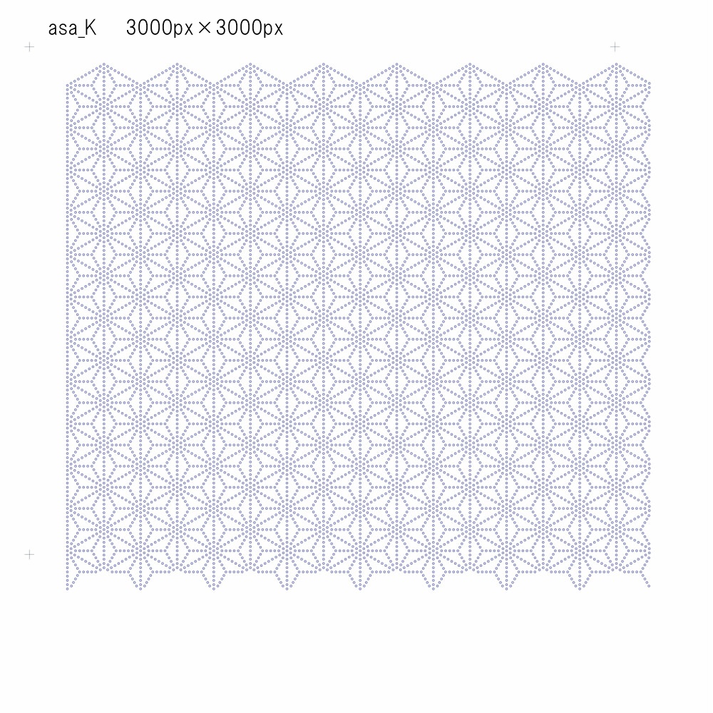 SAIクリスタ】麻の葉【ベクタ形式素材