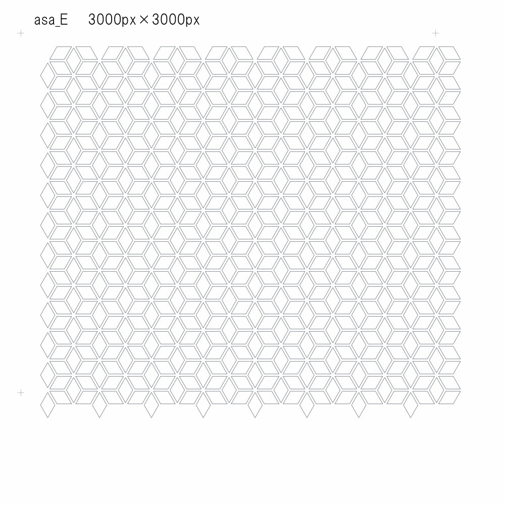 SAIクリスタ】麻の葉【ベクタ形式素材