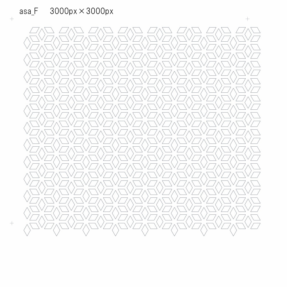 SAIクリスタ】麻の葉【ベクタ形式素材