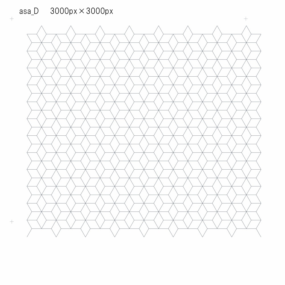 SAIクリスタ】麻の葉【ベクタ形式素材