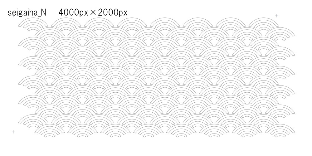 SAIクリスタ】青海波【ベクタ形式素材