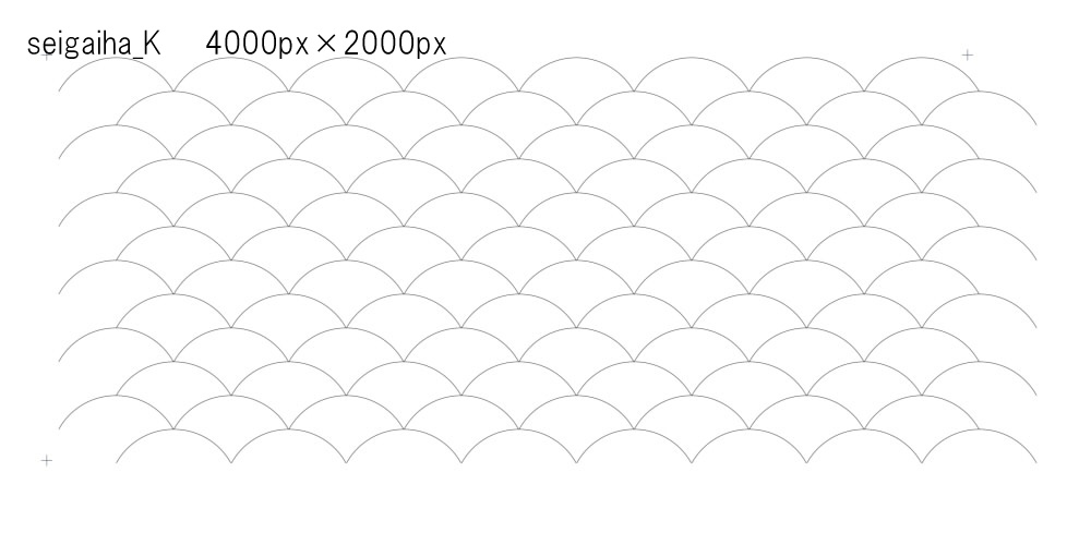 SAIクリスタ】青海波【ベクタ形式素材