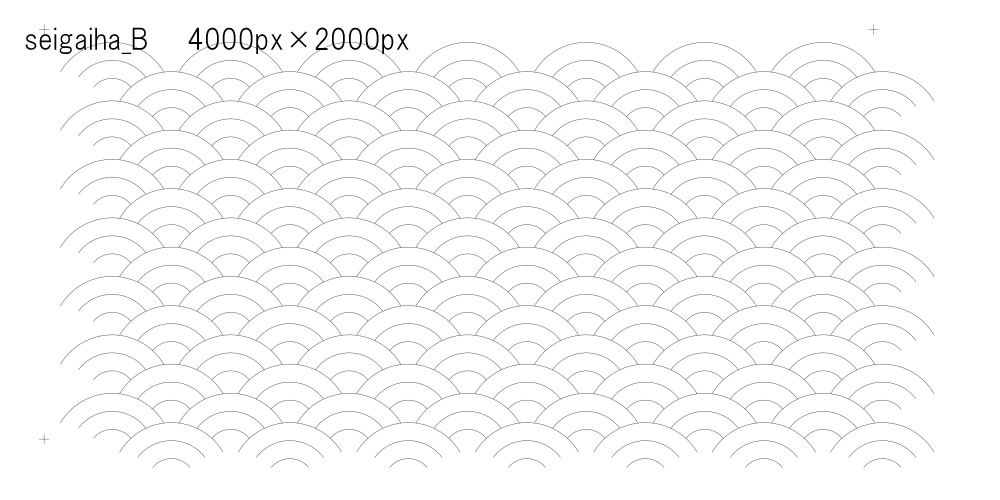 SAIクリスタ】青海波【ベクタ形式素材