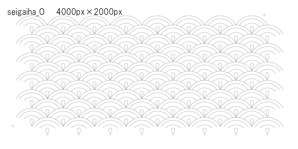 SAIクリスタ】青海波【ベクタ形式素材