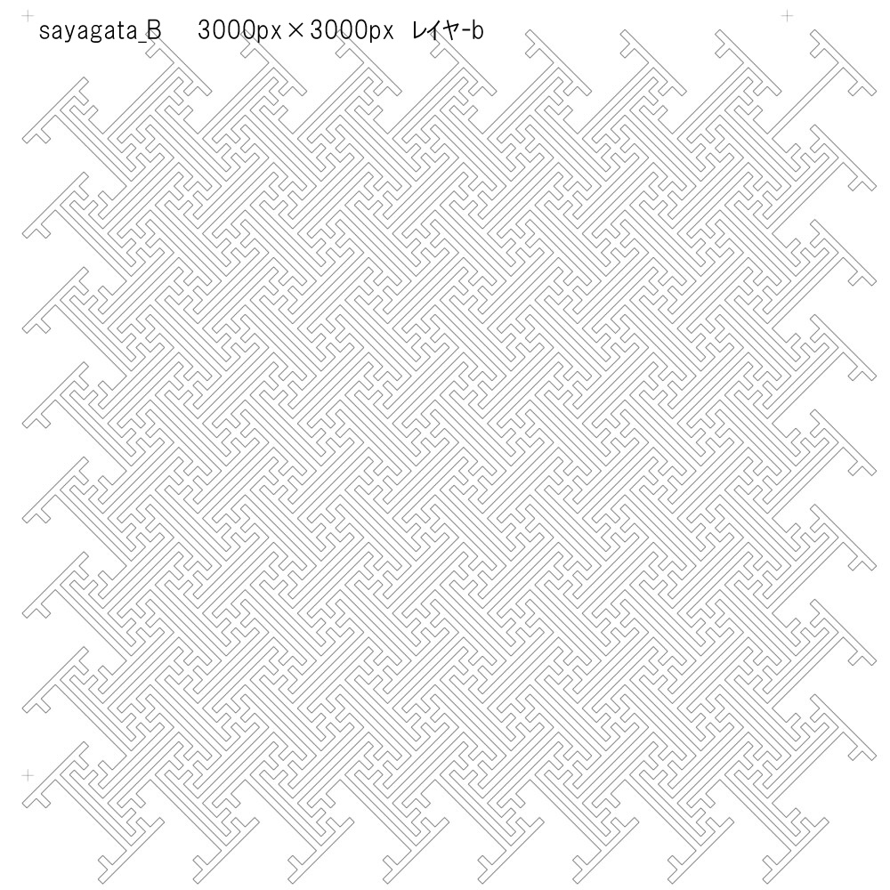 SAIクリスタ】紗綾形【ベクタ形式素材