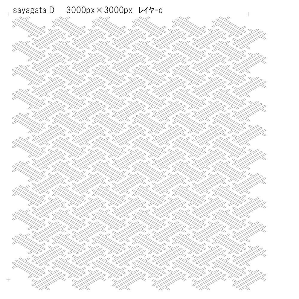 SAIクリスタ】紗綾形【ベクタ形式素材
