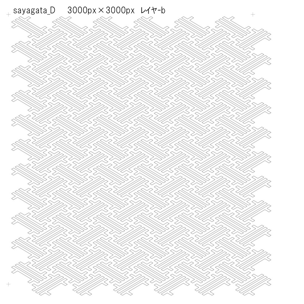 SAIクリスタ】紗綾形【ベクタ形式素材