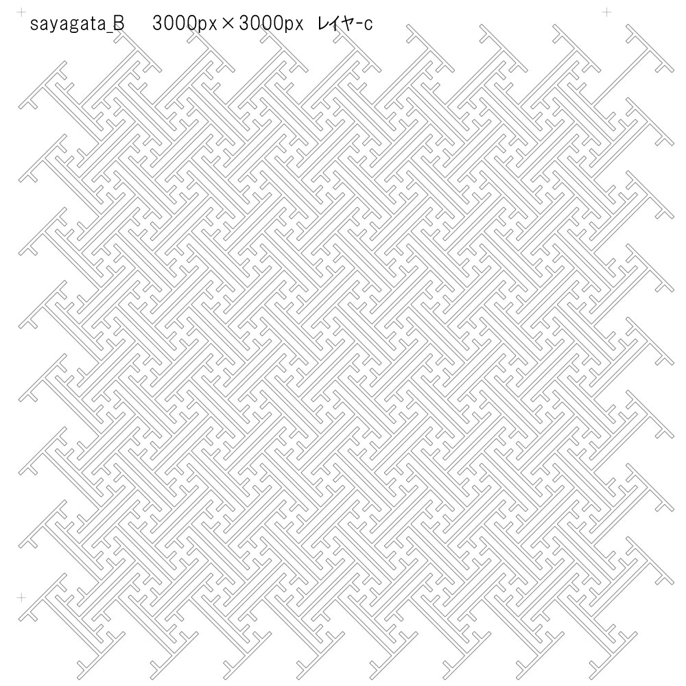 SAIクリスタ】紗綾形【ベクタ形式素材