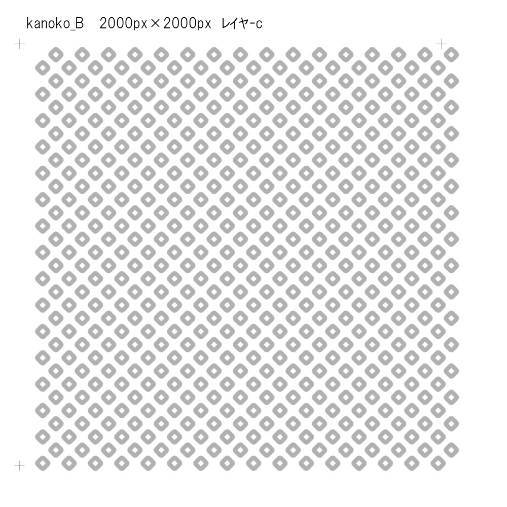 SAIクリスタ】鹿の子【ベクタ形式素材