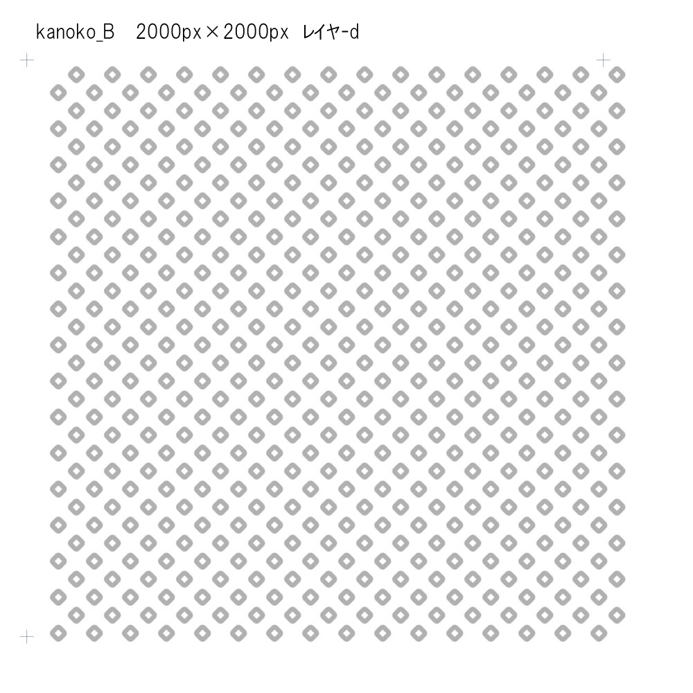 SAIクリスタ】鹿の子【ベクタ形式素材