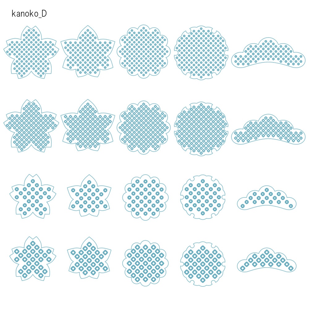 SAIクリスタ】鹿の子【ベクタ形式素材