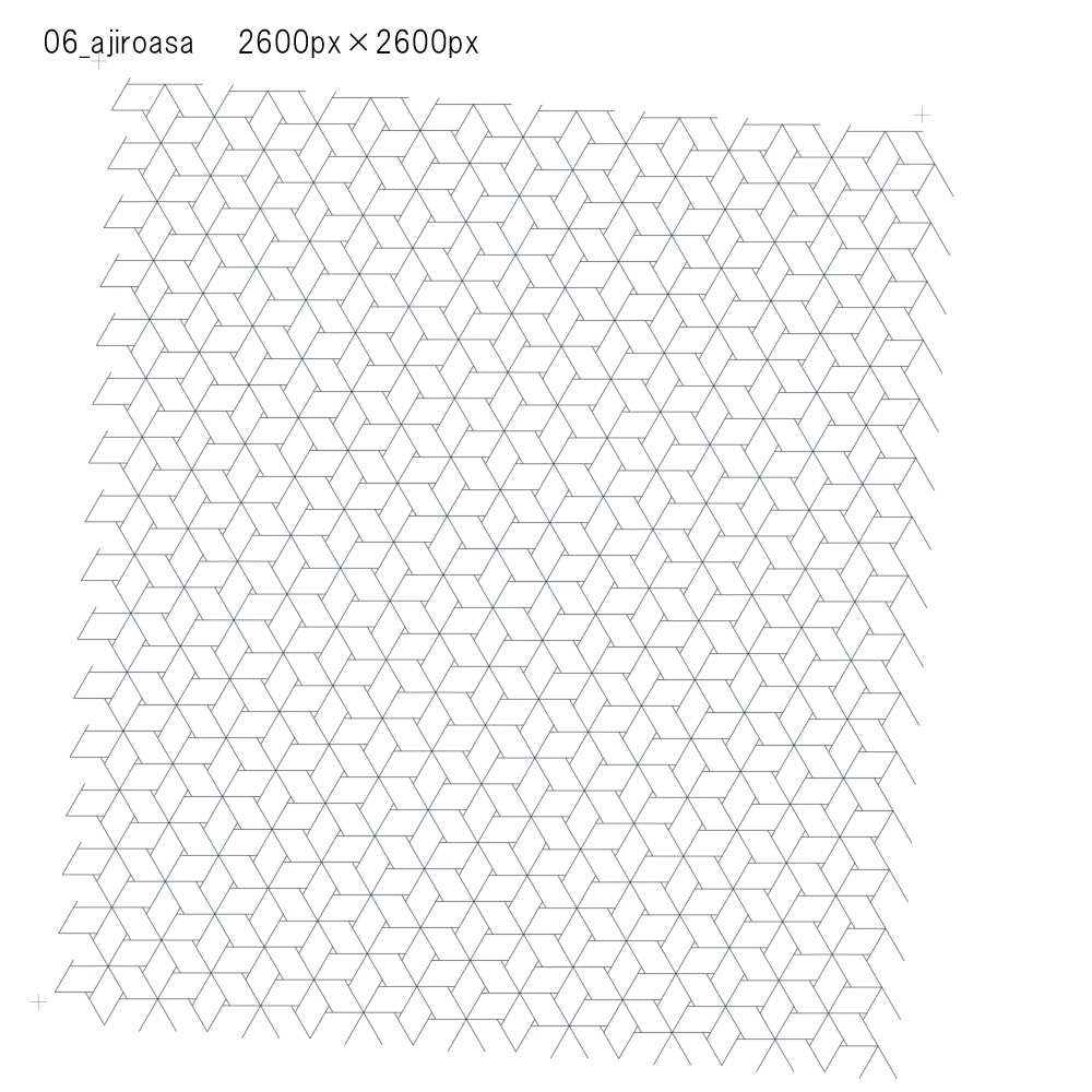 SAIクリスタ】網目籠目【ベクタ形式素材