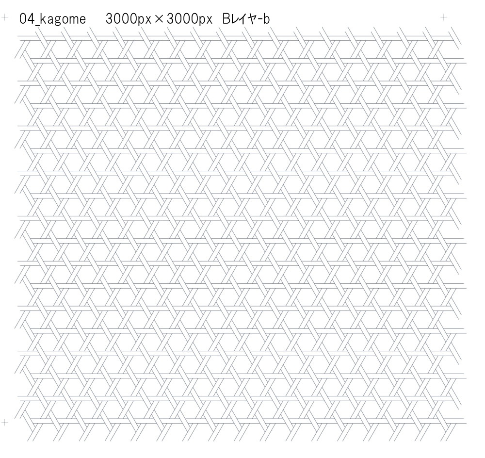 SAIクリスタ】網目籠目【ベクタ形式素材