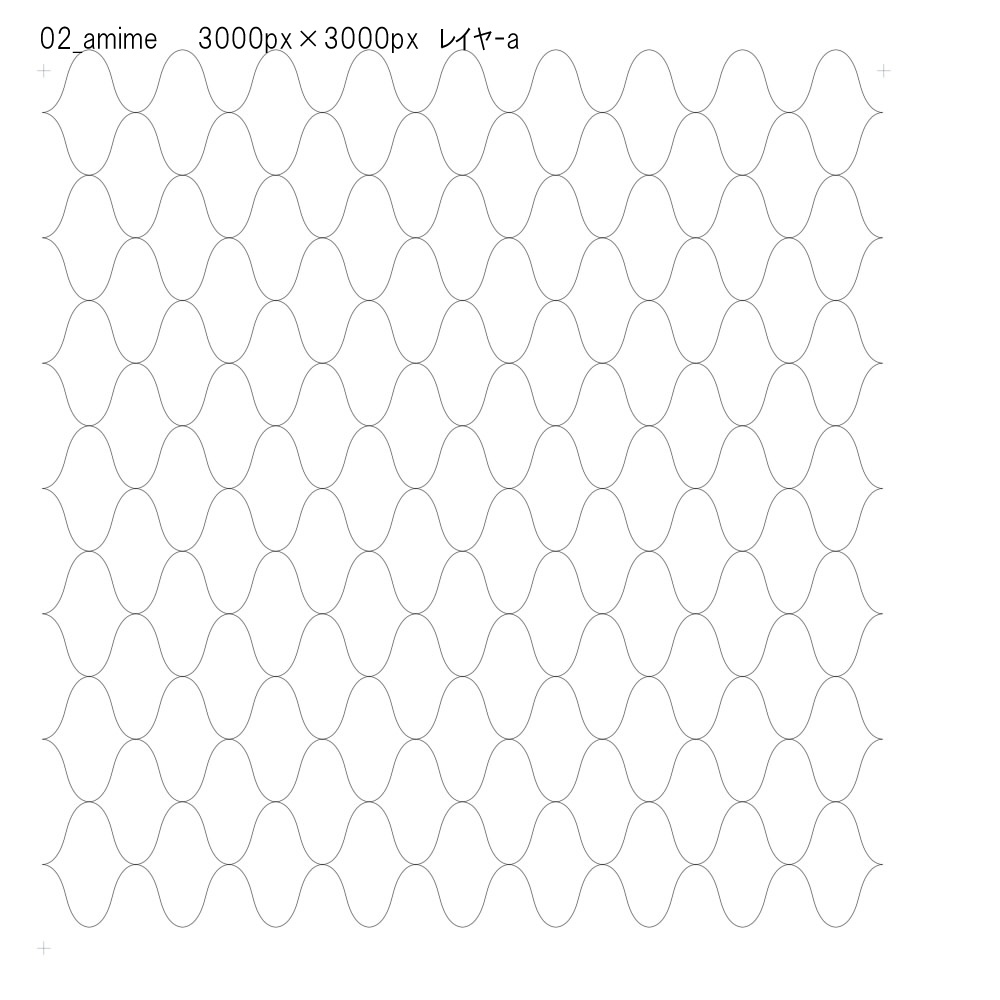 SAIクリスタ】網目籠目【ベクタ形式素材