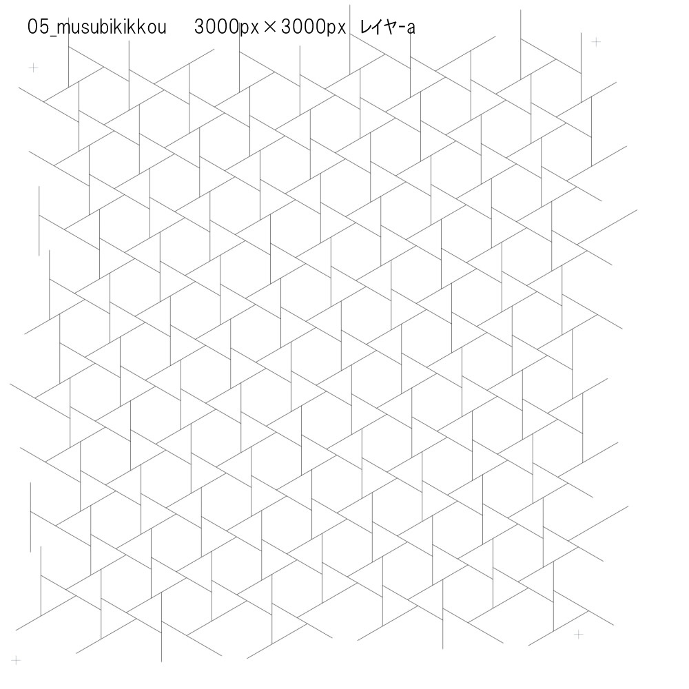 SAIクリスタ】網目籠目【ベクタ形式素材
