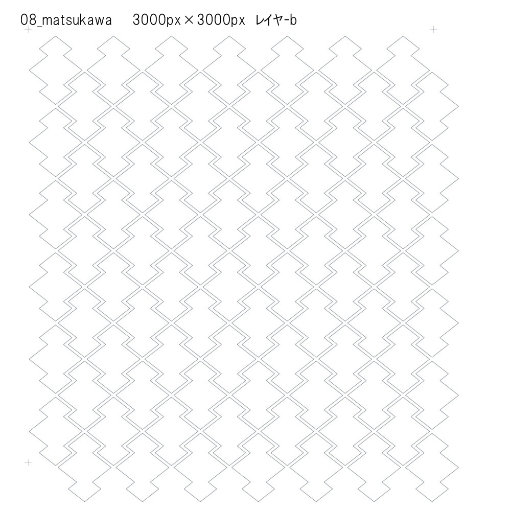 SAIクリスタ】網目籠目【ベクタ形式素材