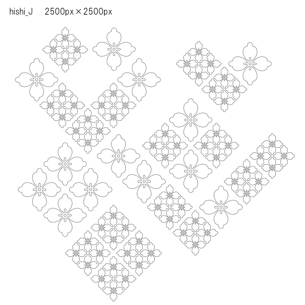 SAIクリスタ】菱【ベクタ形式素材