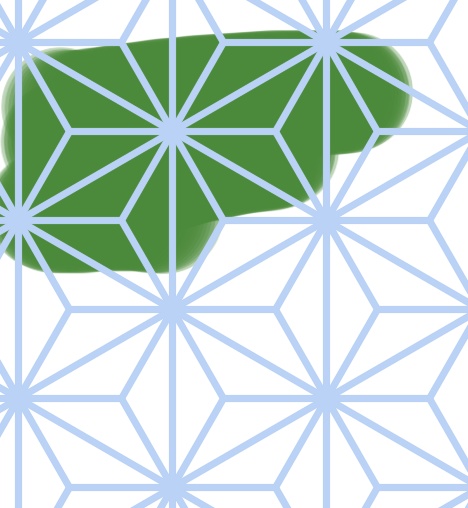 麻の葉パターン素材