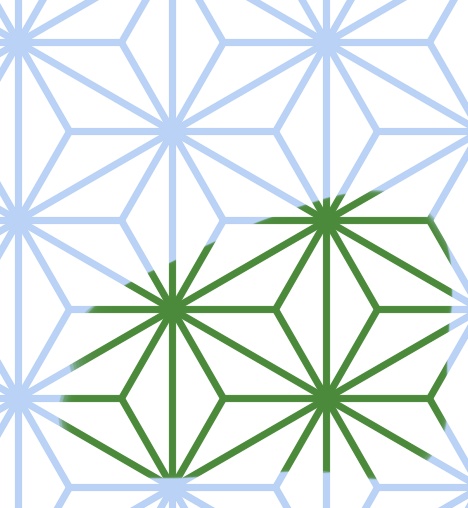 麻の葉パターン素材