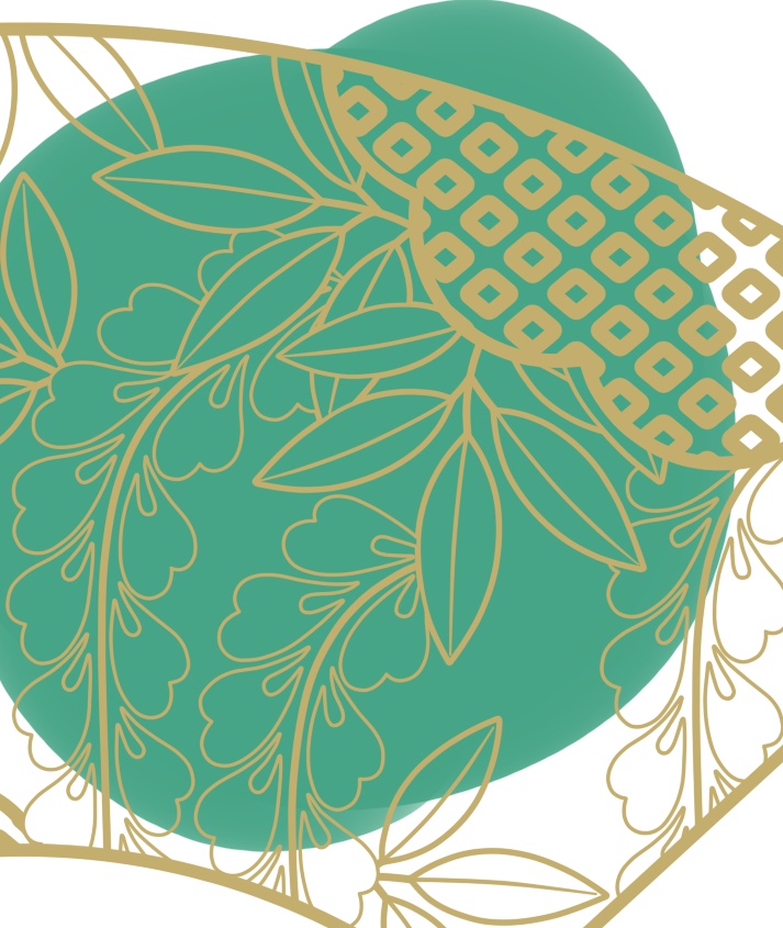 地紙に藤イラスト素材