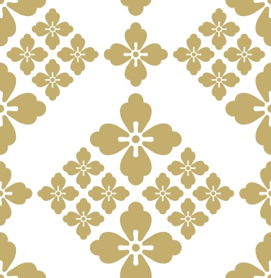 唐花パターン素材